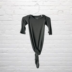 Baby Noah // Modal Bamboo Gray Newborn Knotted Gown